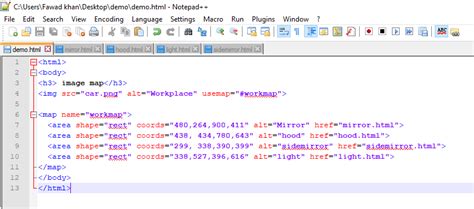 IMG Map in HTML 的图像结果
