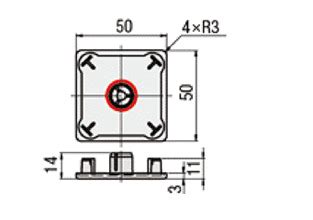 8-50 Series Aluminum Frame - Square 50x50mm, 4 Side Slots, A6N01SS-T5 ...