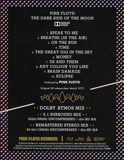 Pink Floyd - The Dark Side Of The Moon (50th Anniversary 2023 Remaster ...