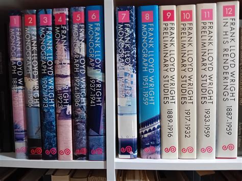 Frank Lloyd Wright Monographs and Preliminary Studies (12 Volume ...