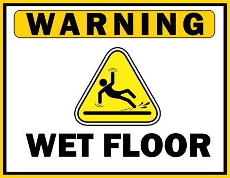 Free Printable Wet Floor Signs Templates [PDF] Caution