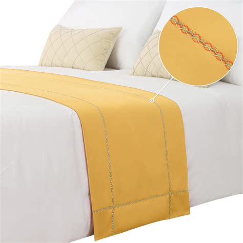 Amazon.com: JADE POKE Bed Runner 210 x 50 cm for Queen Size Bed and ...