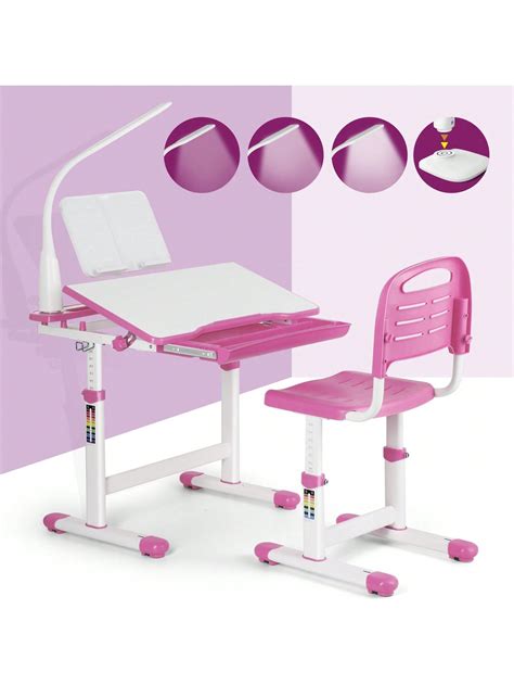 39 pink adjustable height childrens desk with storage – Artofit