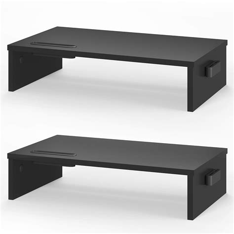 Buy BONTEC Wood Monitor Stand Riser, Desktop Monitor Stand, 1 Tier ...