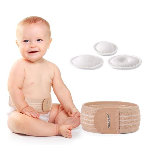 Velpeau Umbilical Hernia Belt Baby Newborn -with 3 Different Shaped Compression Pads, Belly ...