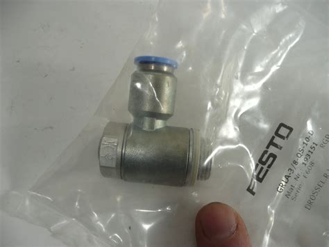 Buy New Genuine Festo 3/8 Flow Control Valve Grla-3/8-qs-10-d, 193151 ...