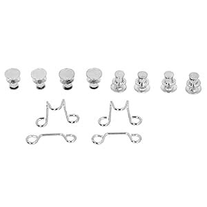 Adjustable Waist Buckle, Hook Button Set Jean Button Clips Stainless ...