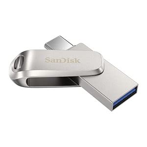 SanDisk Ultra Dual Drive Luxe USB_c Type-C 64GB, OTG, Upto 400MB/S ...