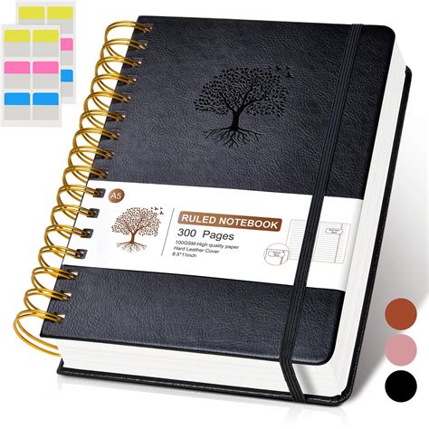 Amazon.com : Lined Spiral Journal Notebook, A5 Hardcover Spiral ...