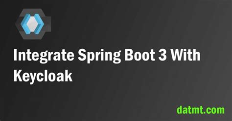 Image result for Keycloak with Spring Boot