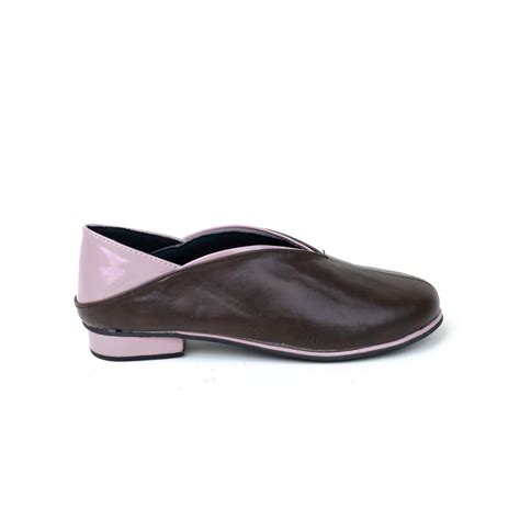 Dual-Tone Block Heel Ballerina – Preppy Shoe