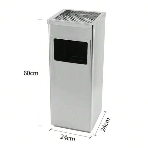 Cenicero 35L, cubo de basura de acero inoxidable, cubo de basura de ...