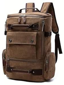 Fur Jaden Black Canvas Backpack (Brown) : Amazon.in: Fashion