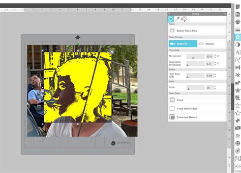Silhouette Tutorial How to Trace 的图像结果