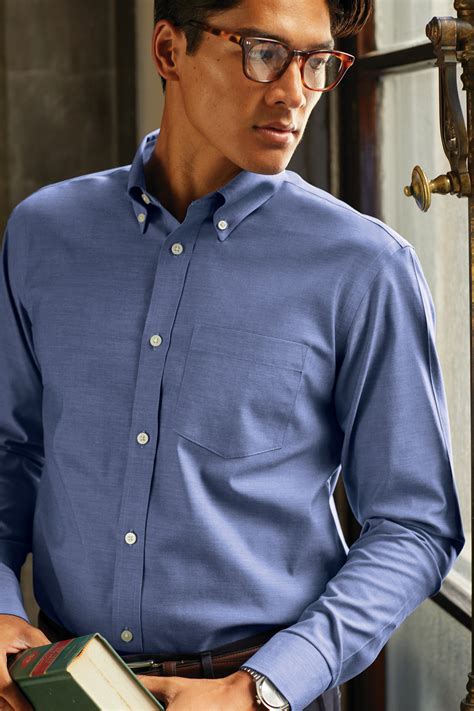 Brooks Brothers Wrinkle-Free Stretch Pinpoint Shirt | Product | SanMar