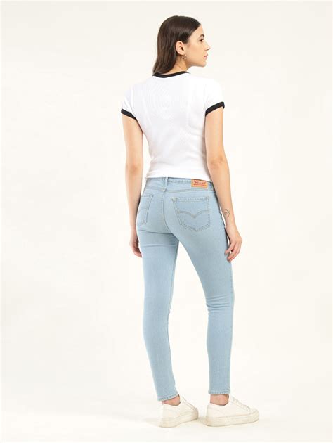 Women's 711 Blue Skinny Fit Mid Rise Jeans – Levis India Store
