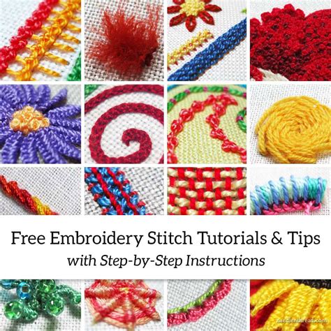 Embroidery Tutorials 的图像结果
