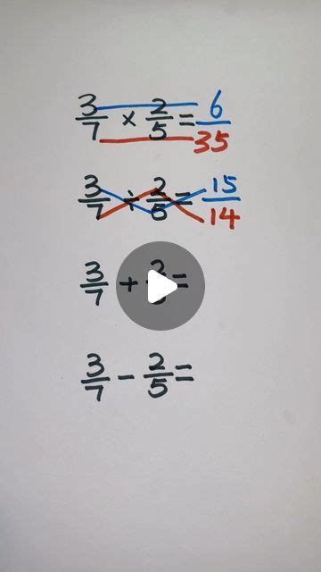 Fractions Math Tricks 的图像结果