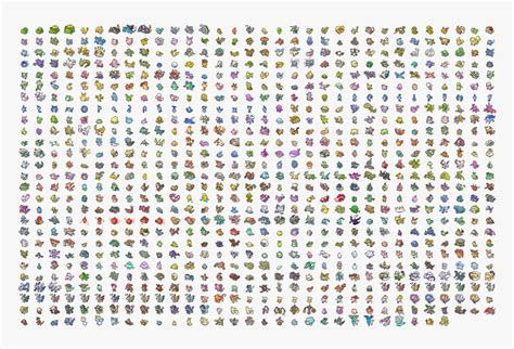 All Pokemon Pixel Sprites, HD Png Download - kindpng