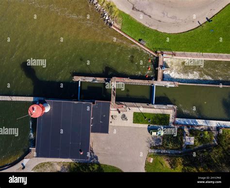 Aerial photograph of the Tenney Park Lock, Tenney Park, Madison ...