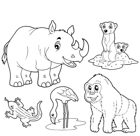 Free Printable Zoo Animal Coloring Pages