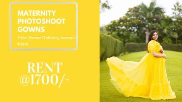 Rent Maternity Photo shoot Gowns- Free Home Delivery