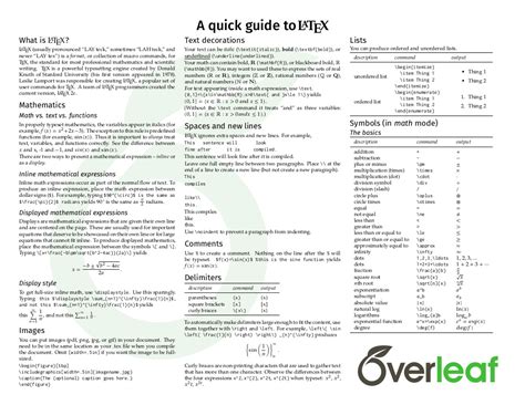 Image result for Overleaf Math Notes Templates