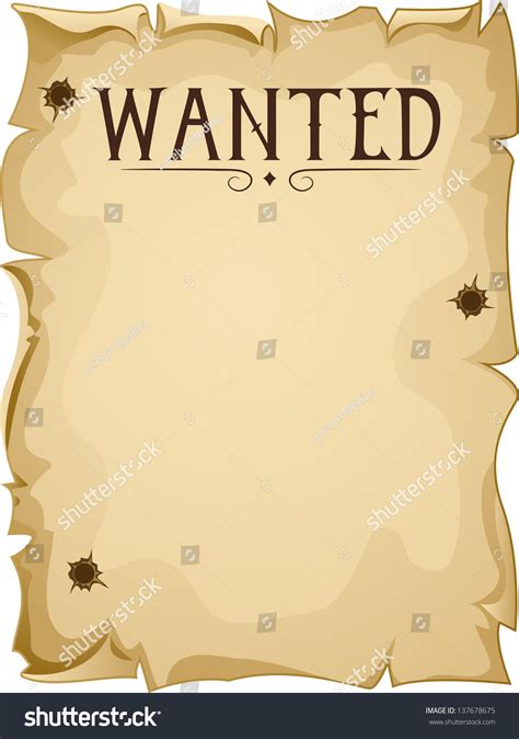 Wanted Poster Clipart Blank at David Mcgraw blog