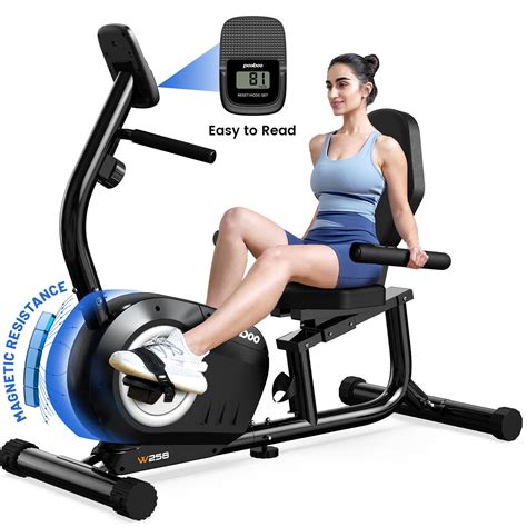 Pooboo Recumbent Exercise Bike with Magnetic India | Ubuy