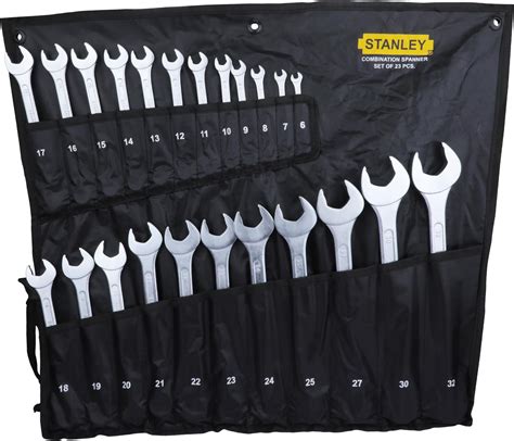 STANLEY 4-91-444 Combination Spanner Set with Ratchet (Set of 6 ...