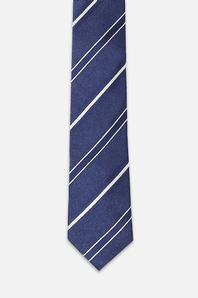 Buy Men Navy Stripe Tie Online - 39973781 | Peter England