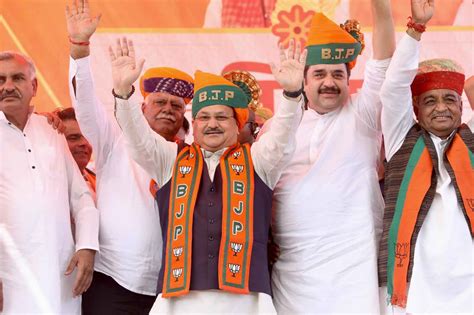 Hon'ble BJP National President Shri J.P. Nadda addressing "Vijay ...