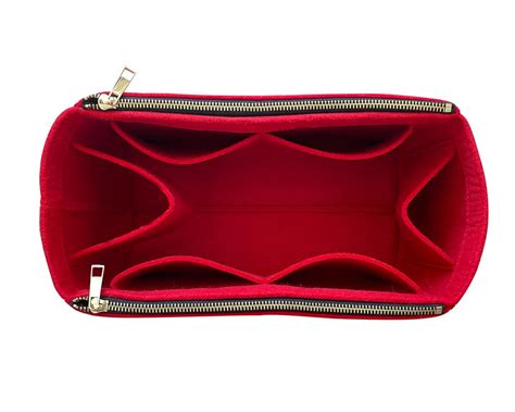 Buy Organizer (w/ Double Zipper Pockets), Tote Felt Purse Insert ...