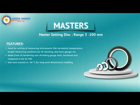 Master Setting Rings - Master Setting Ring For Bore Gauge Setting SIZE ...