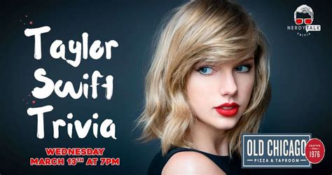 Taylor Swift Trivia Night in Chattanooga!, Old Chicago (Northgate ...