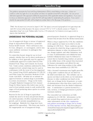 Fillable Online CHAPTER 11: Aquaculture Drugs Fax Email Print - pdfFiller