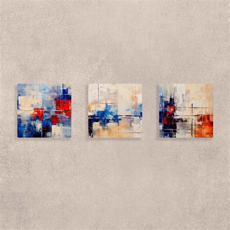 Adventurous Abstract Modern Canvas Wall Art Set of 3 - Magicdecor®