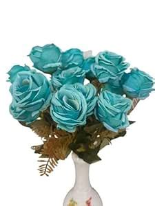 Buy DN Enterprises Artificial Blue Peony Flowers Bunches for Gifting ...