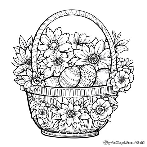 Easter Basket Coloring Pages Easter Coloring Pages Free Printable