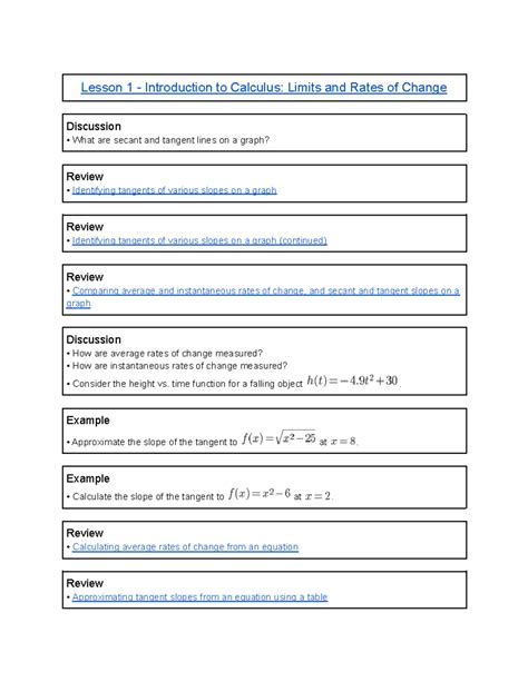 Free Lessons On Limits in Calculus 的图像结果