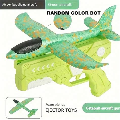 Ejection Foam Airplane Launcher, Outdoor Interactive Ejection Glider ...