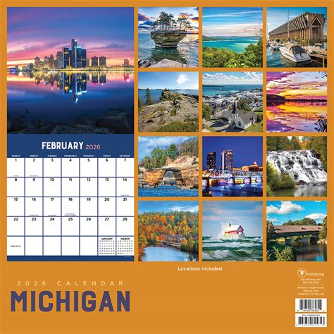 2026 Michigan Wall Calendar | TF Publishing | Calendars + Planners ...