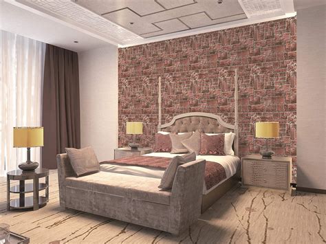 Eurotex 3D Brick Stone Design Wallpaper, use as Wall Covering for ...