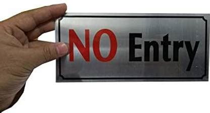 SIGNAGEBOARDS Stainless Steel No Entry Name Plate Price in India - Buy ...