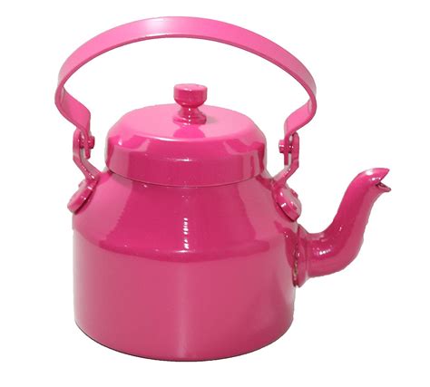 Buy Aluminium Tea Kettle Pink Colour Online at Low Prices in India ...