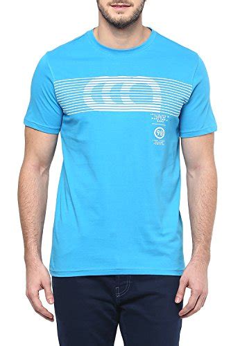 Buy Ajile By Pantaloons Men's Cotton T-Shirt 205000005636873_Light Blue ...