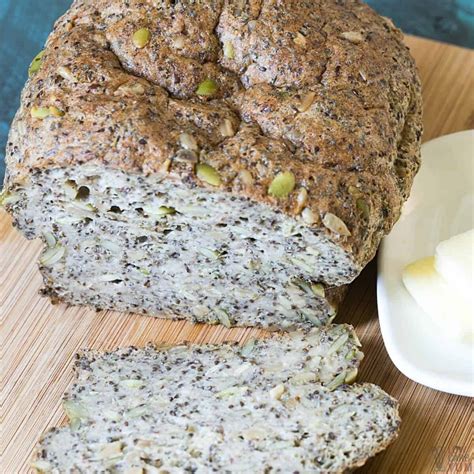 Pumpkin Seed Bread With Sunflower And Psyllium Seeds - Low Carb Yum