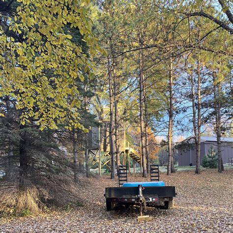 my neighbor’s deer stand “fort” directly in my front yard, we’ve asked him to have some ...