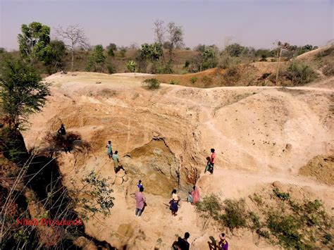 Environment and Geology: Fuller’s earth mining in Pakur district in Jharkhand State of India.