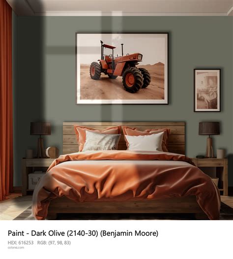 Benjamin Moore Dark Olive (2140-30) Paint - color codes, matching ...